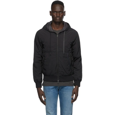 Moncler Mondrone Hooded Quilted Down Jacket In Navy