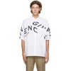 GIVENCHY WHITE REFRACTED LOGO SHORT SLEEVE SHIRT