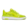 GIVENCHY YELLOW TRANSLUCENT WING LOW SNEAKERS