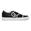 GIVENCHY BLACK CROSSED STRAP URBAN KNOTS SNEAKERS