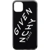 GIVENCHY BLACK REFRACTED LOGO IPHONE 11 CASE