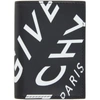 GIVENCHY BLACK & WHITE REFRACTED LOGO COMPACT WALLET