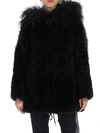 PRADA PRADA HOODED FUR COAT