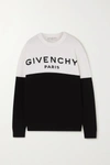 GIVENCHY TWO-TONE INTARSIA CASHMERE SWEATER