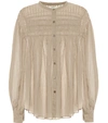 ISABEL MARANT ÉTOILE PLALIA COTTON VOILE BLOUSE,P00478449