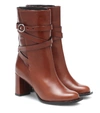 DOROTHEE SCHUMACHER SPORTY ELEGANCE LEATHER ANKLE BOOTS,P00488750