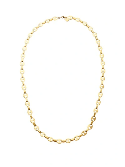 Rabanne Eight Nano Rose Gold-tone Link Necklace In Golden
