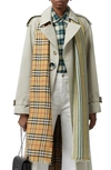 BURBERRY COLORBLOCK VINTAGE CHECK GAUZE WOOL & SILK SCARF,8006117