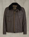 BELSTAFF PATROL WAXED COTTON JACKET WITH SHEARLING,71020754C61N01242005644