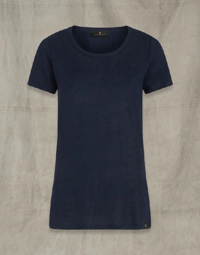 Belstaff Arlo Short Sleeved T-shirt In Blue