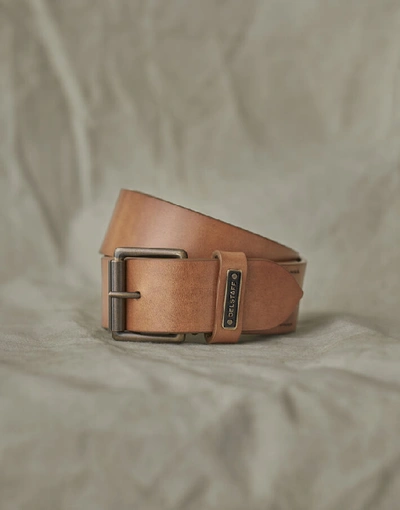 Belstaff Ledger Leather Belt In Brown