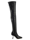 JIMMY CHOO WOMEN'S MIRE SQUARE-TOE THIGH-HIGH LEATHER BOOTS,0400012876405
