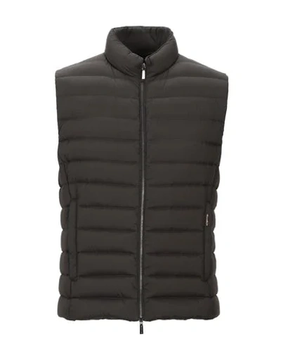 Moorer Down Jacket In Dark Brown