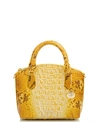 Brahmin Duxie Ombre Melbourne Embossed Leather Crossbody In Canary