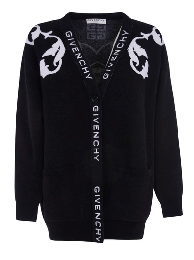 Givenchy Oversized Logo Jumper In Black/white