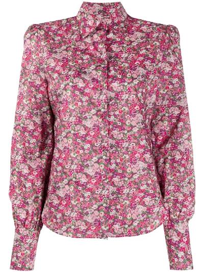 Philosophy Di Lorenzo Serafini Floral Print Tailored Shirt In Pink