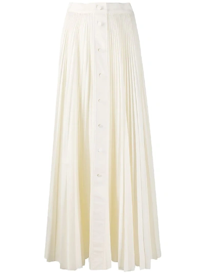 Philosophy Pleated Maxi Skirt In White
