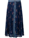 PHILOSOPHY FLORAL-PRINT PLEATED SKIRT