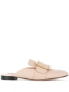 BALLY BUCKLE DETAIL FLAT MULES