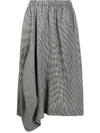 COMME DES GARÇONS COMME DES GARÇONS DRAPED HOUNSTOOTH SKIRT