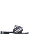 GIVENCHY LOGO-PRINT SANDALS