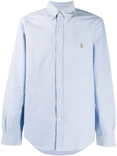 Polo Ralph Lauren Embroidered Logo Cotton Shirt In Pastel