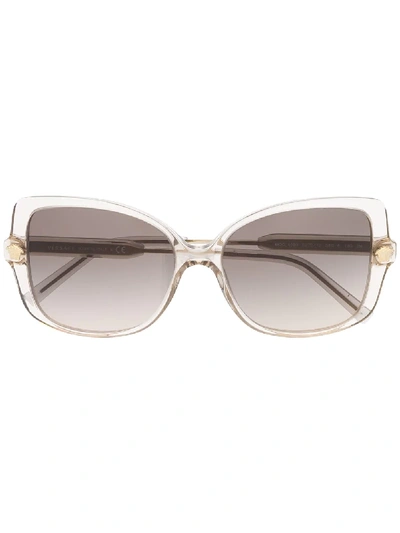 Versace Oversized Sunglasses In 灰色