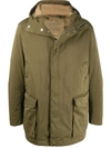 TEN C HOODED MID-LENGTH PARKA