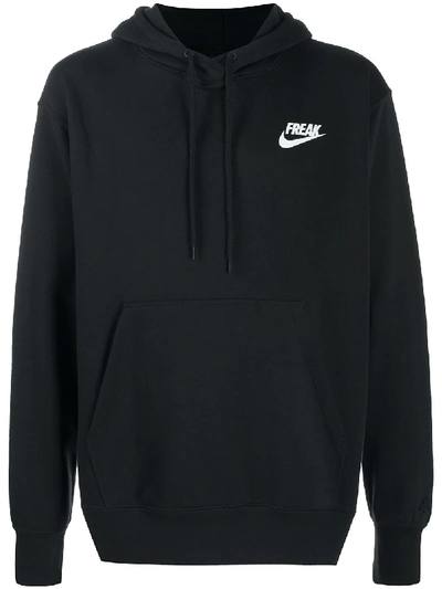 Nike Zip-fastening Swoosh-print Hoodie In Black