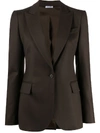 P.a.r.o.s.h Liliux Single-breasted Tailored Jacket In Brown