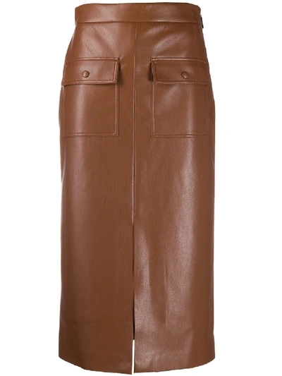 Msgm Women's 2941mdd0520765230 Brown Polyester Skirt
