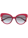 DOLCE & GABBANA CAT-EYE FRAMES WITH CRYSTAL-CUT DETAIL