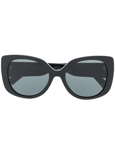 Versace Oversized Tinted Sunglasses In Black