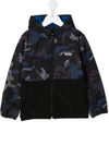 HUGO BOSS CAMOUFLAGE-PRINT HOODED JACKET