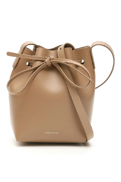 Mansur Gavriel Mini Mini Bucket Bag In Beige,brown