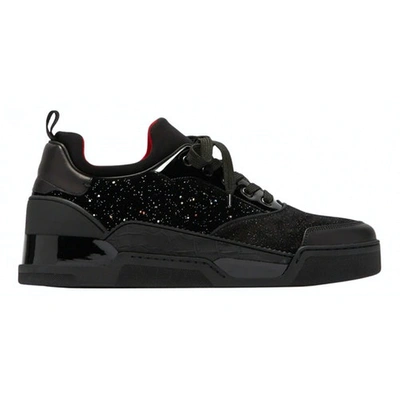 Pre-owned Christian Louboutin Black Leather Trainers