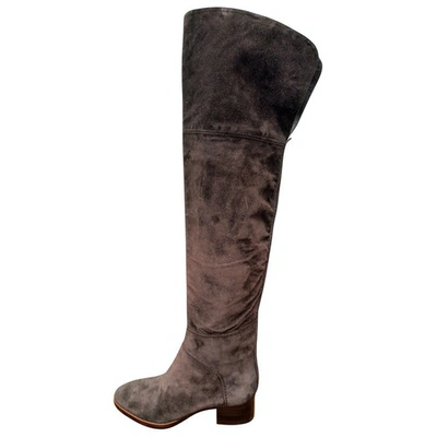 Pre-owned Chloé Brown Suede Boots