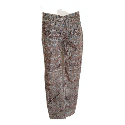 Pre-owned Isabel Marant Étoile Straight Pants In Multicolour