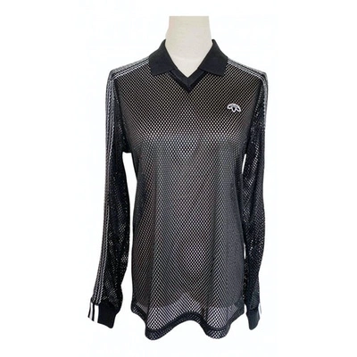 Pre-owned Adidas Originals By Alexander Wang Jersey Top In Black