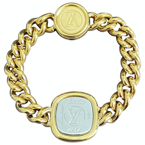 Pre-Owned Louis Vuitton Gold Gold Plated Bracelet | ModeSens