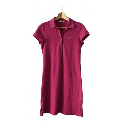 Pre-owned Lacoste Pink Cotton Dress