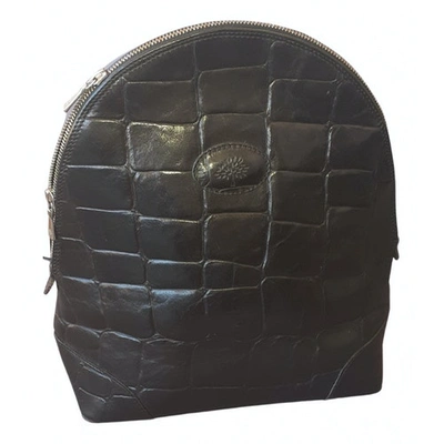 Pre-owned Mulberry Leather Backpack In Black
