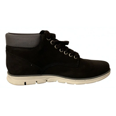 Pre-owned Timberland Black Suede Boots