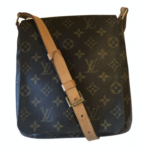 Pre-Owned Louis Vuitton Salsa Brown Cloth Handbag | ModeSens
