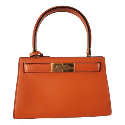 Pre-owned Tory Burch Orange Leather Handbag