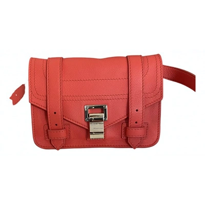 Pre-owned Proenza Schouler Ps1 Red Leather Handbag