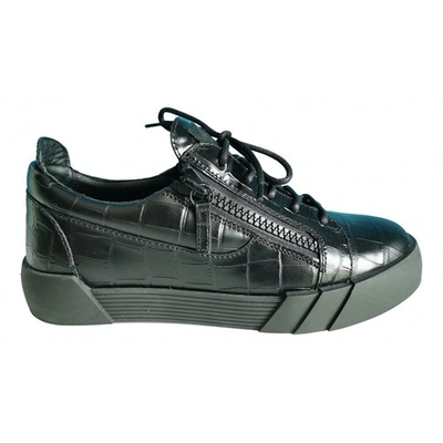 Pre-owned Giuseppe Zanotti Black Leather Trainers