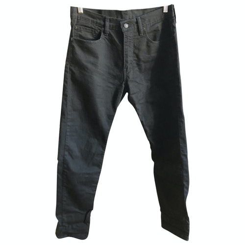 Pre-Owned Levi&#39;s 512 Black Cotton Jeans | ModeSens