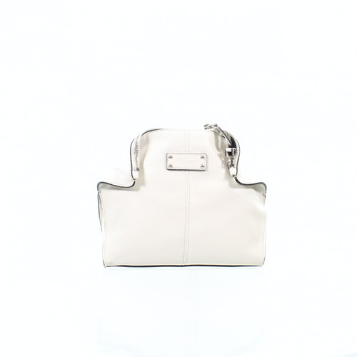 Pre-Owned Alexander Mcqueen Manta White Leather Clutch Bag | ModeSens