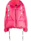 Khrisjoy Logo Drawstring Jacket In Pink